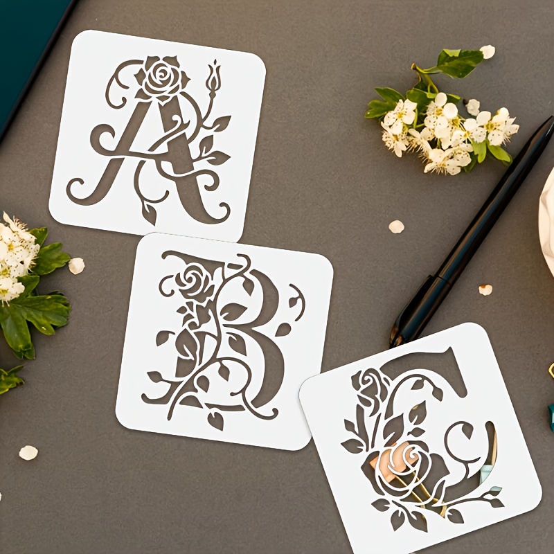 36PCS 3.9inch Floral Alphabet  - Photography Font ulasan dan harga