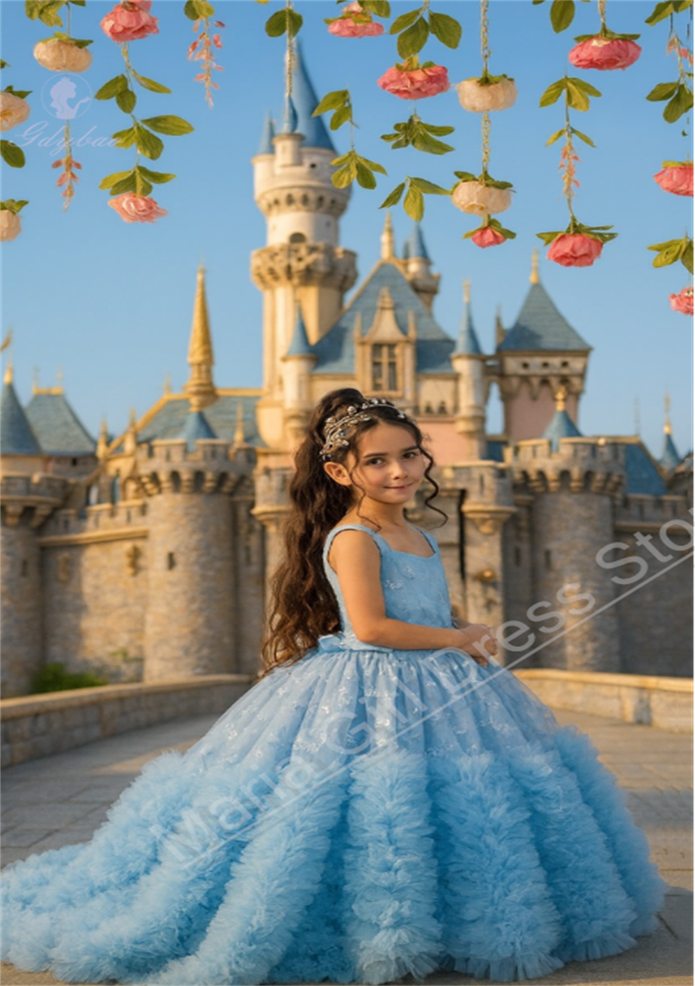 Kids Girls Wedding Party Dress - Photography Contest ulasan dan harga