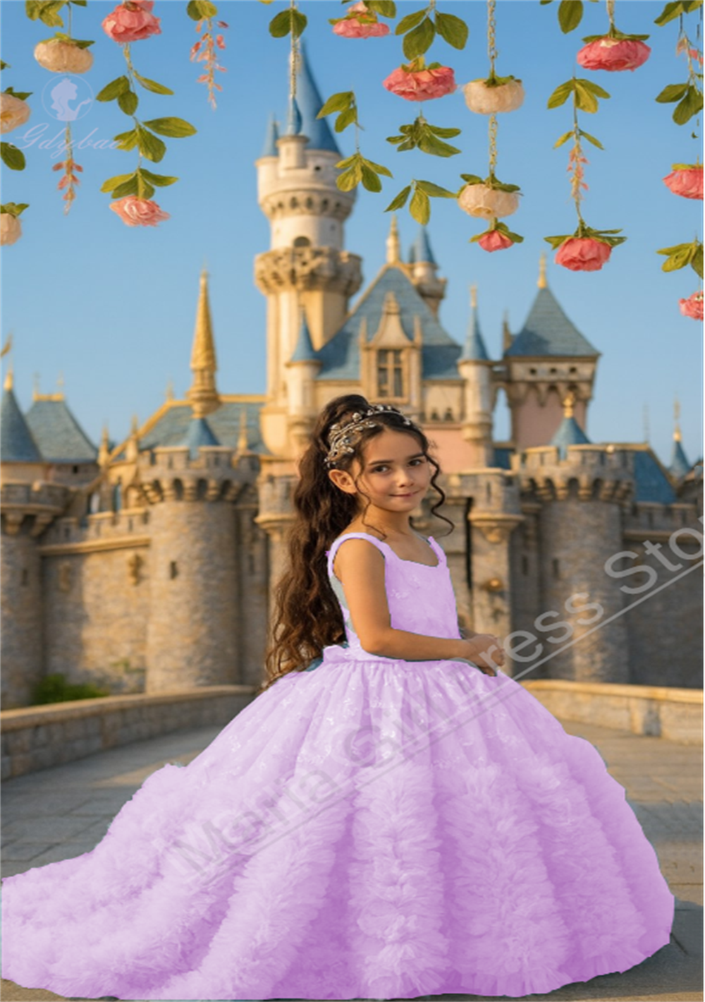 Kids Girls Wedding Party Dress - Photography Contest ulasan dan harga