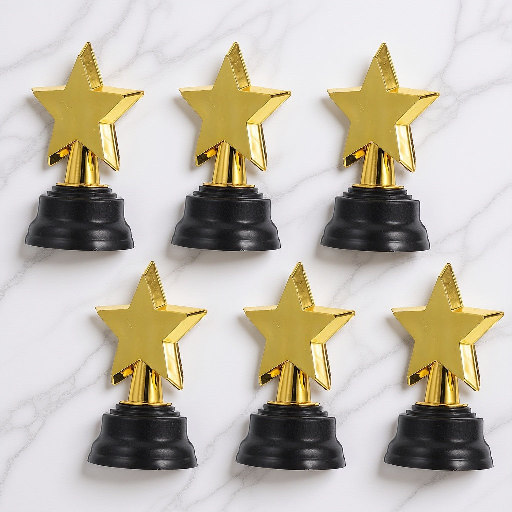 6Pcs Little Star Trophies Crea - Photography Awards ulasan dan harga