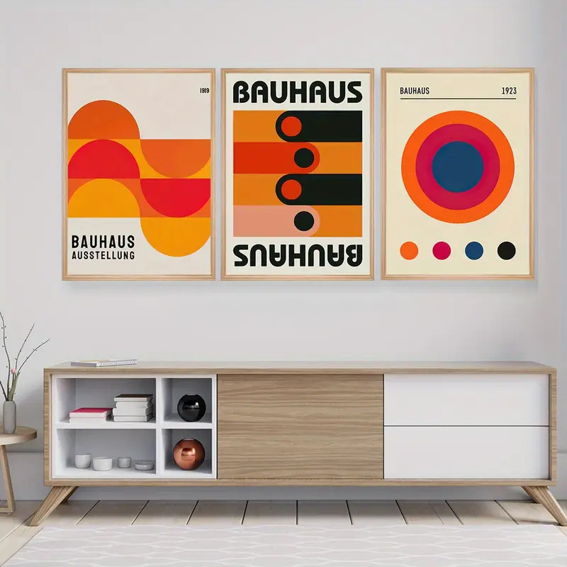 3pcs/set Bauhaus Abstract Illu - Photography Angle ulasan dan harga
