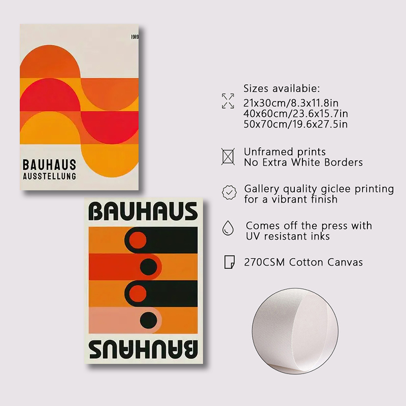 3pcs/set Bauhaus Abstract Illu - Photography Angle ulasan dan harga