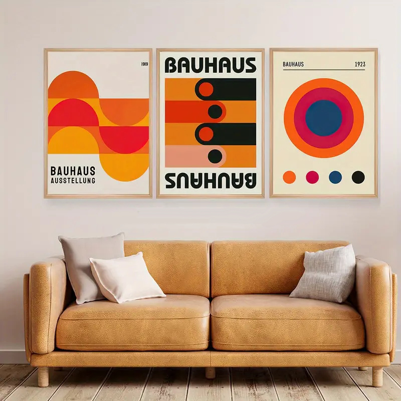 3pcs/set Bauhaus Abstract Illu - Photography Angle ulasan dan harga