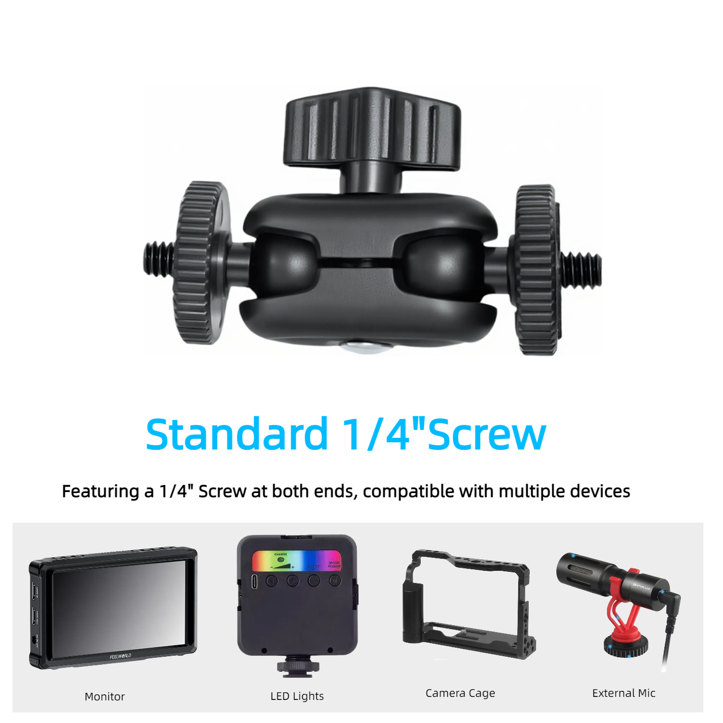 Double Ball Heads Magic Arm Wi - Fluid Head Tripod ulasan dan harga
