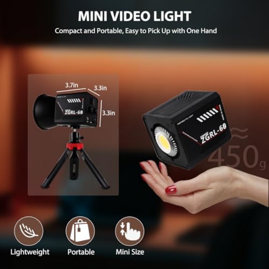 60W COB LED Video Light Handhe - Photography Video ulasan dan harga