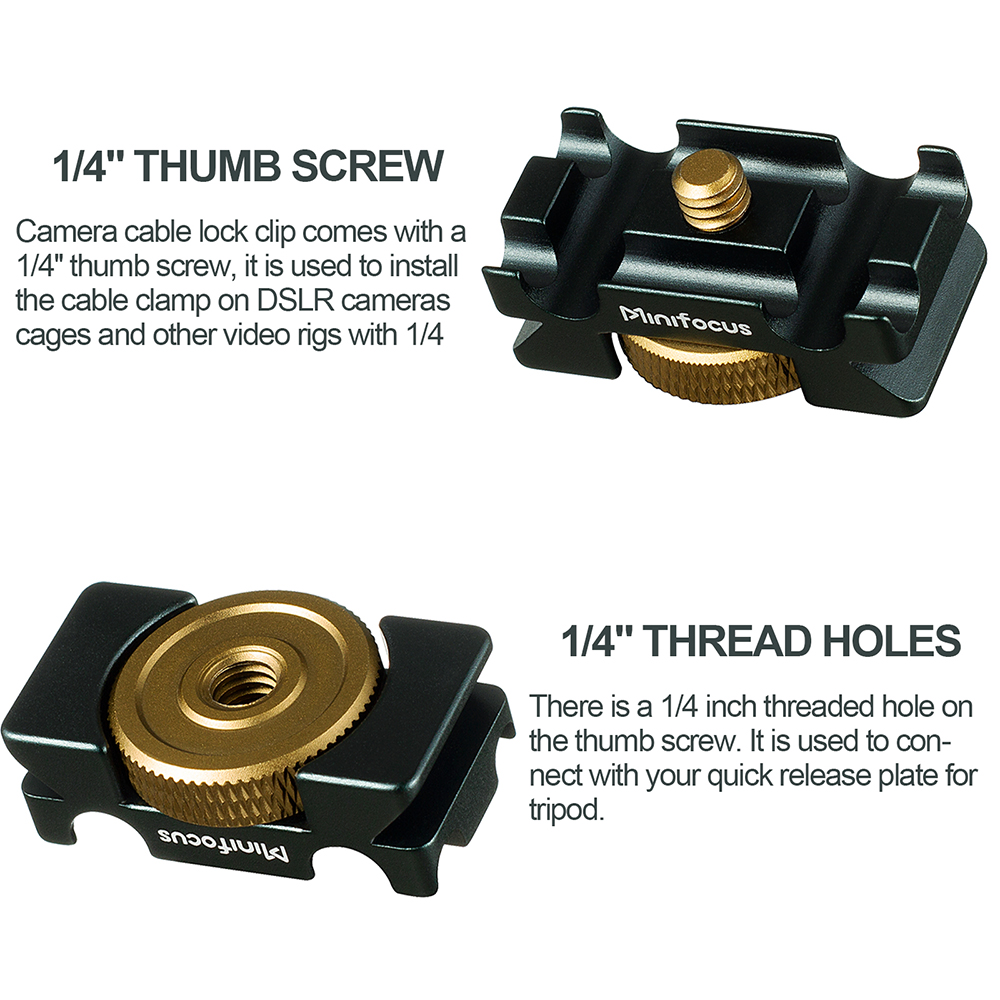 Camera Cable Clamp with Arca S - Fluid Head Tripod ulasan dan harga