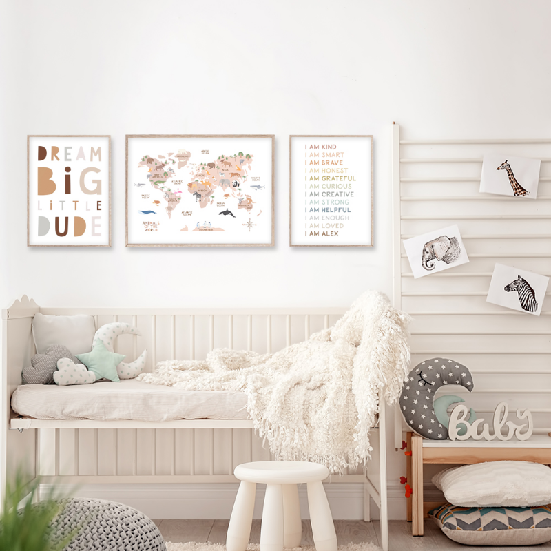 Education Poster Animal World  - Photography Font ulasan dan harga