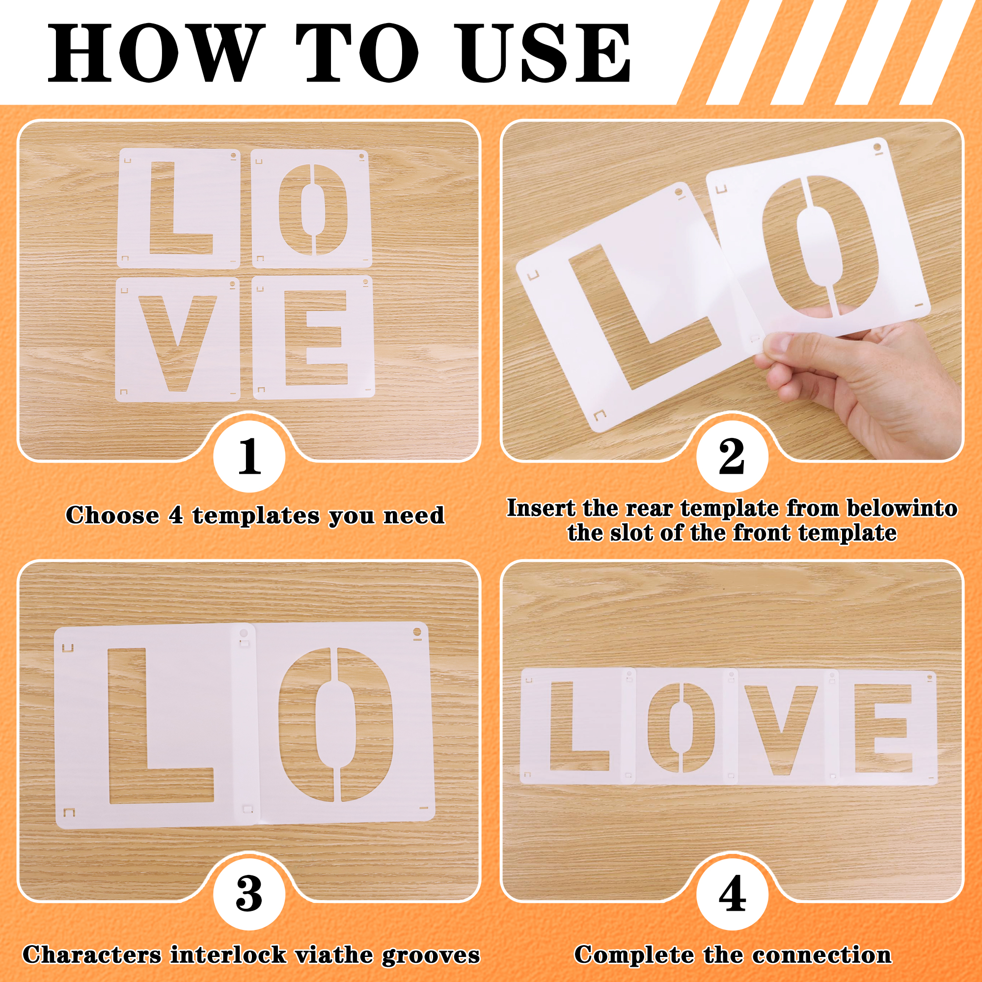 Reusable 80PCS 1/2/3/4 In Alph - Photography Font ulasan dan harga