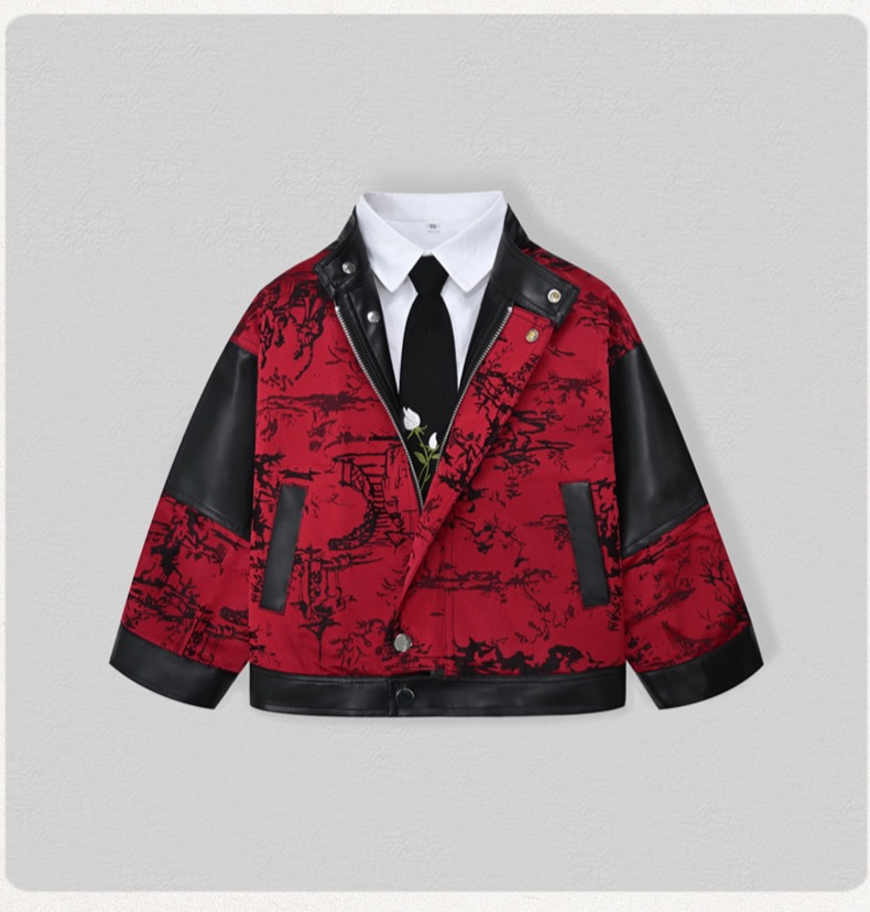 Gentleman Kids Embroidery Moto - Photography Jacket ulasan dan harga