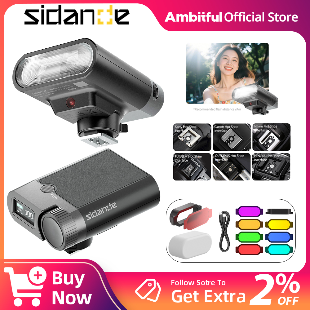 SIDANDE S1 Mini Speedlight Cam - Speedlite Flash External ulasan dan harga