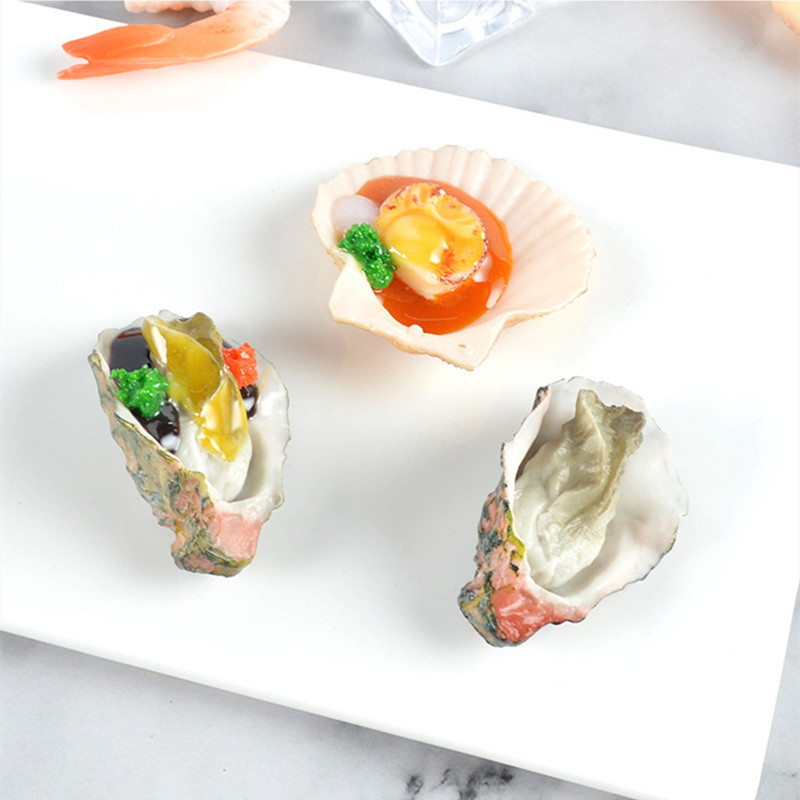 Artificial Oyster Scallop Fake - Photography Of Food ulasan dan harga