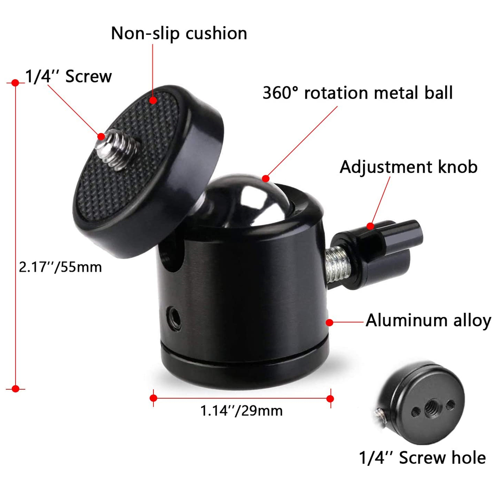 Terebento 1/4 Screw Hole Tripo - Fluid Head Tripod ulasan dan harga