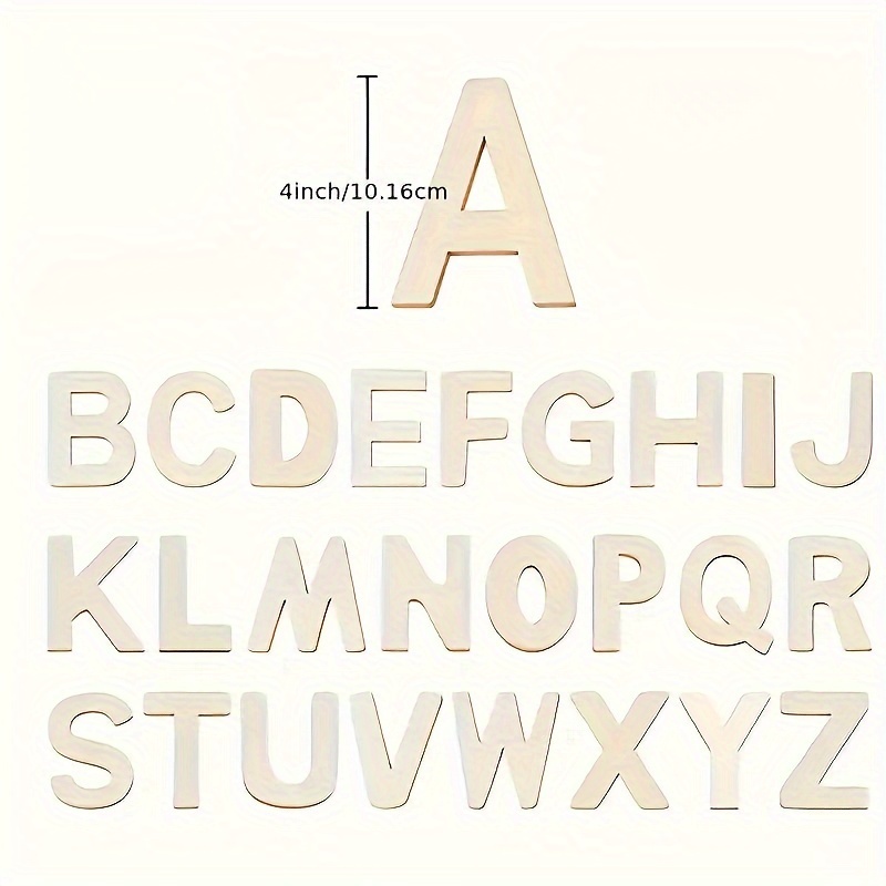 26pcs Wooden Letters Wood Alph - Photography Font ulasan dan harga