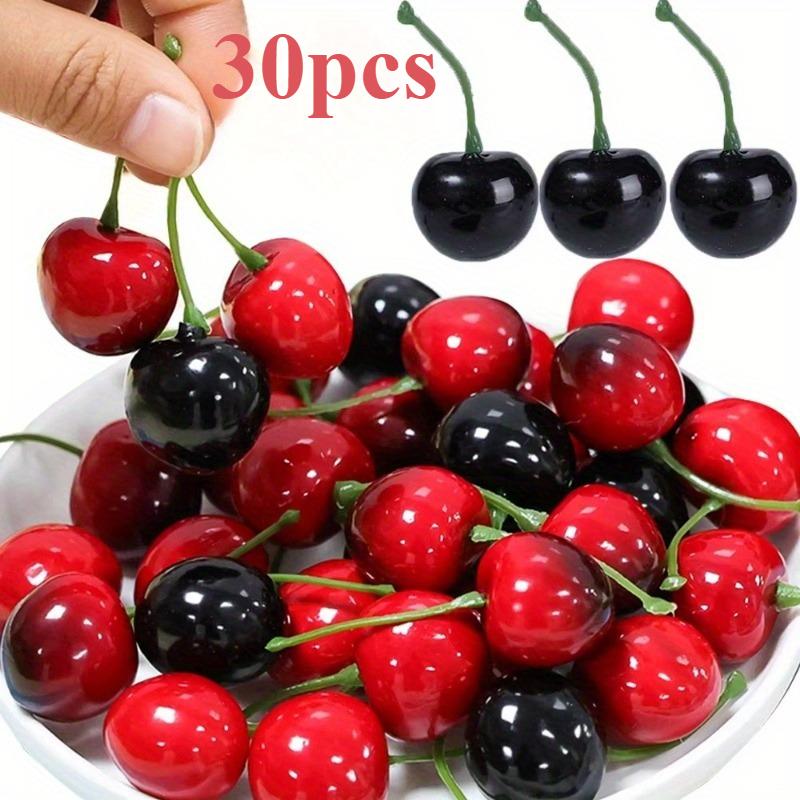 30Pcs Fake Cherry Artificial F - Photography Of Food ulasan dan harga