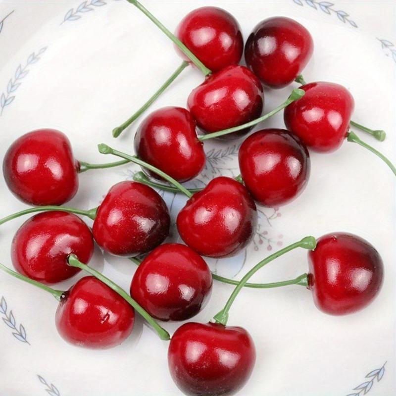 30Pcs Fake Cherry Artificial F - Photography Of Food ulasan dan harga