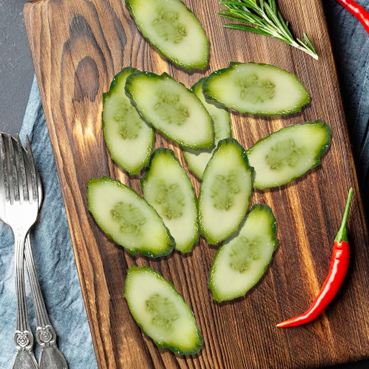 3/5/20PCS Fake Cucumber Slices - Photography Of Food ulasan dan harga