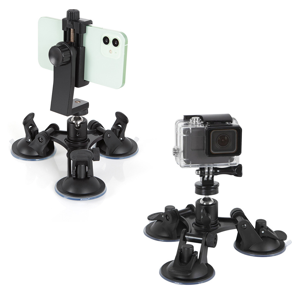 Strong Suction Cup Mount Holde - Fluid Head Tripod ulasan dan harga
