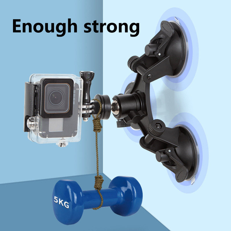 Strong Suction Cup Mount Holde - Fluid Head Tripod ulasan dan harga