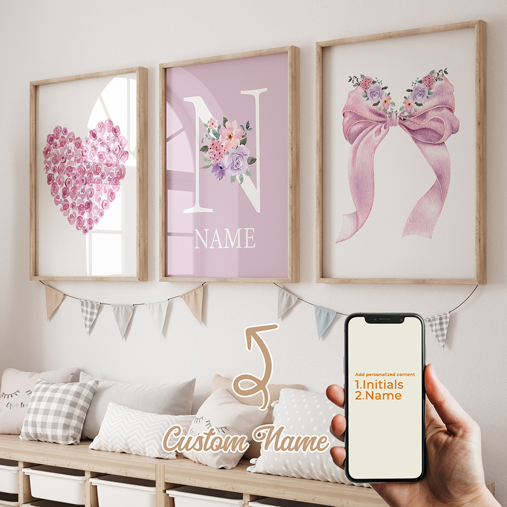 3pcs Personalized Custom Name  - Photography Interior ulasan dan harga