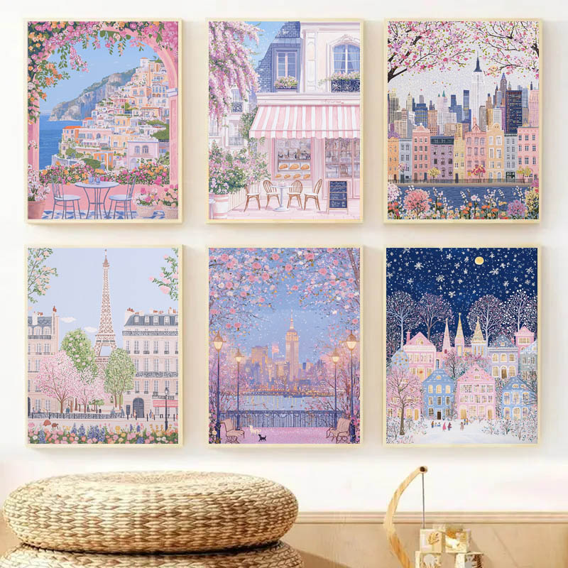 1pc Modern Cityscape Travel Mu - Photography Angle ulasan dan harga