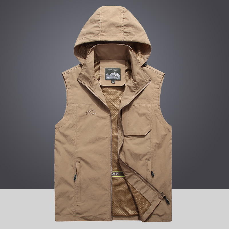 Men Outdoor Hooded Detachable  - Photography Jacket ulasan dan harga
