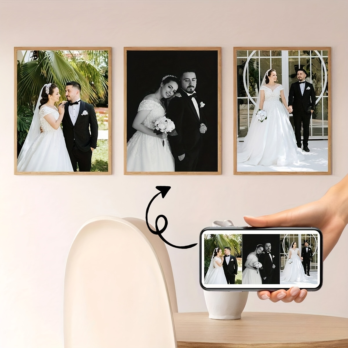 3pcs/set Custom Square Canvas  - Photography Interior ulasan dan harga
