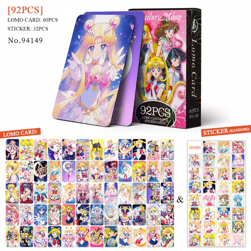 92pcs Sailor Moon New Lomo Car - Photography Portfolio ulasan dan harga