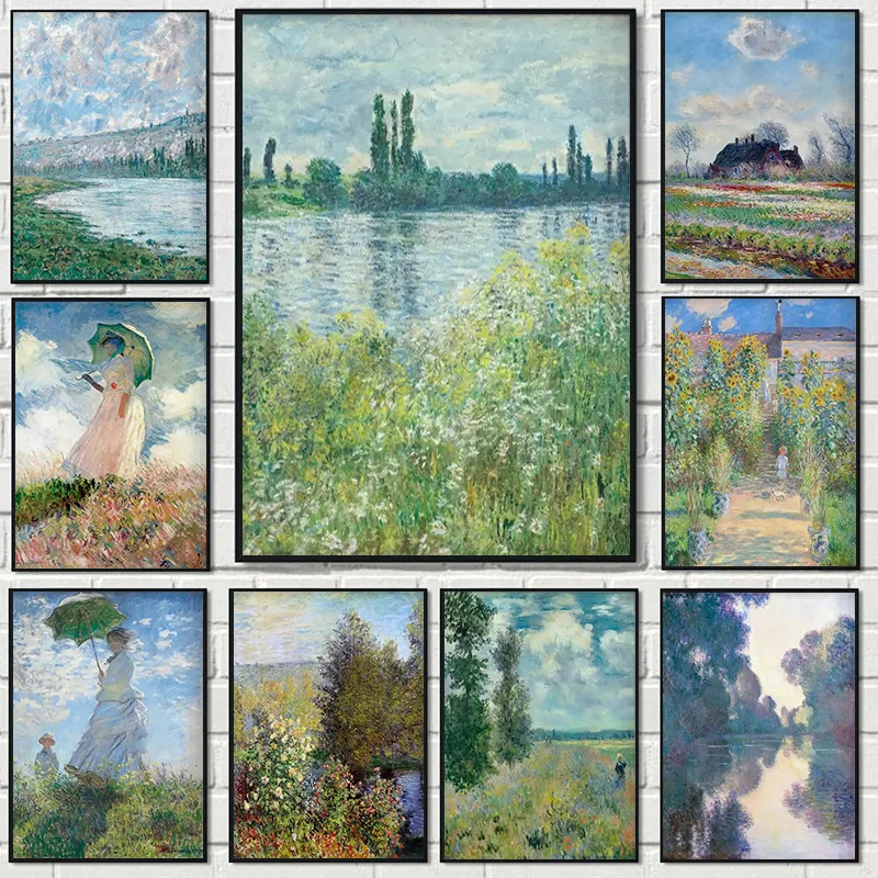 (No frame)1pcsMonet Abstract L - Photography Angle ulasan dan harga