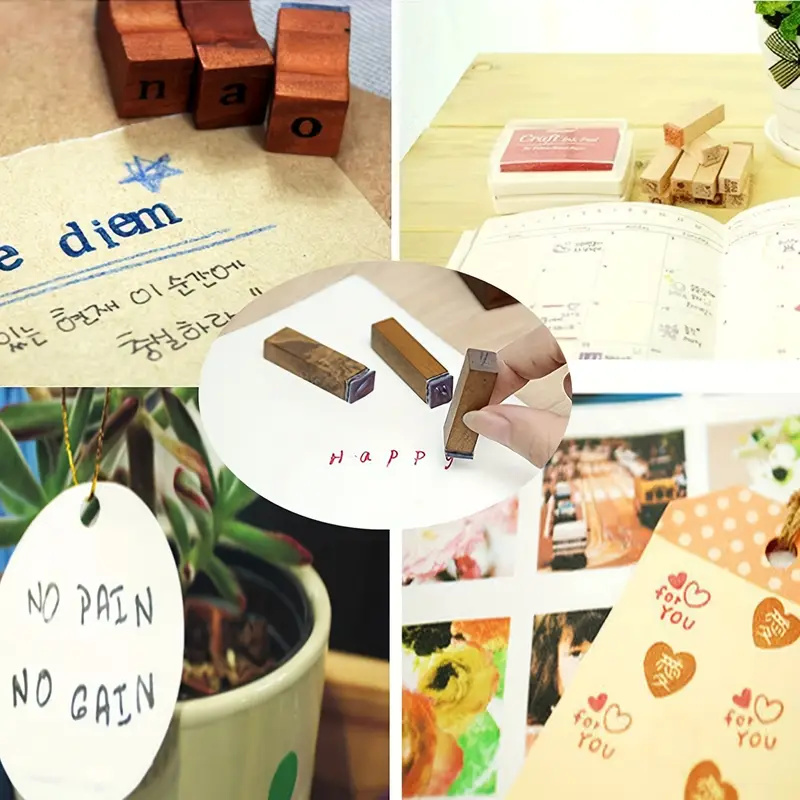70pcs/set DIY Rubber Stamp Let - Photography Font ulasan dan harga