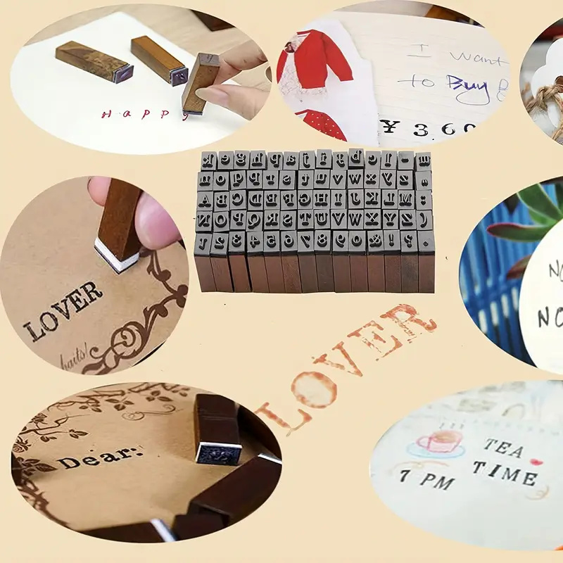 70pcs/set DIY Rubber Stamp Let - Photography Font ulasan dan harga