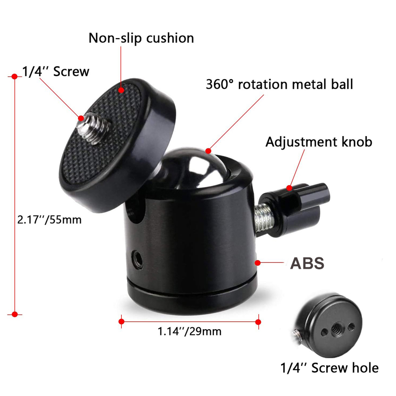 Ball Head Adapter Mount Base 1 - Fluid Head Tripod ulasan dan harga