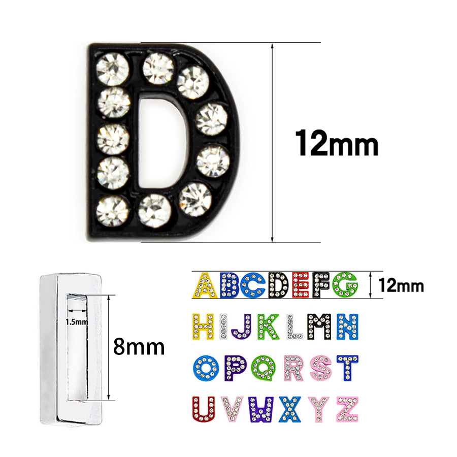 50PC/lot Hole 8MM Slide Letter - Photography Font ulasan dan harga