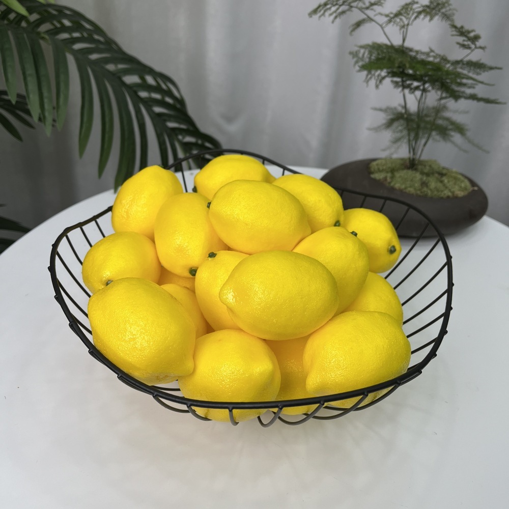 Artificial Yellow Lemon Decora - Photography Of Food ulasan dan harga