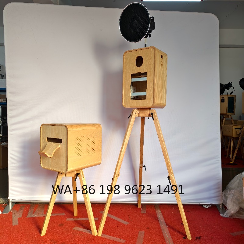 Retro Wooden Selfie Photo Boot - Photography Digital ulasan dan harga