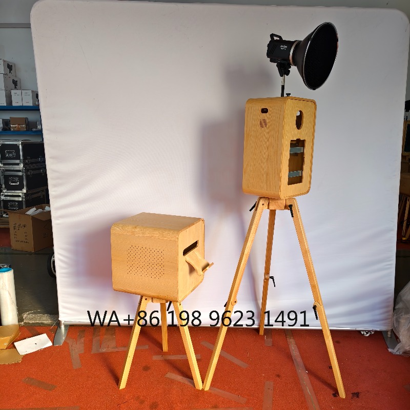 Retro Wooden Selfie Photo Boot - Photography Digital ulasan dan harga