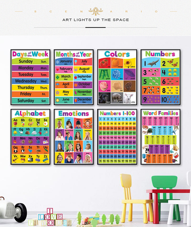 Poster Kindergarten Children L - Photography Font ulasan dan harga