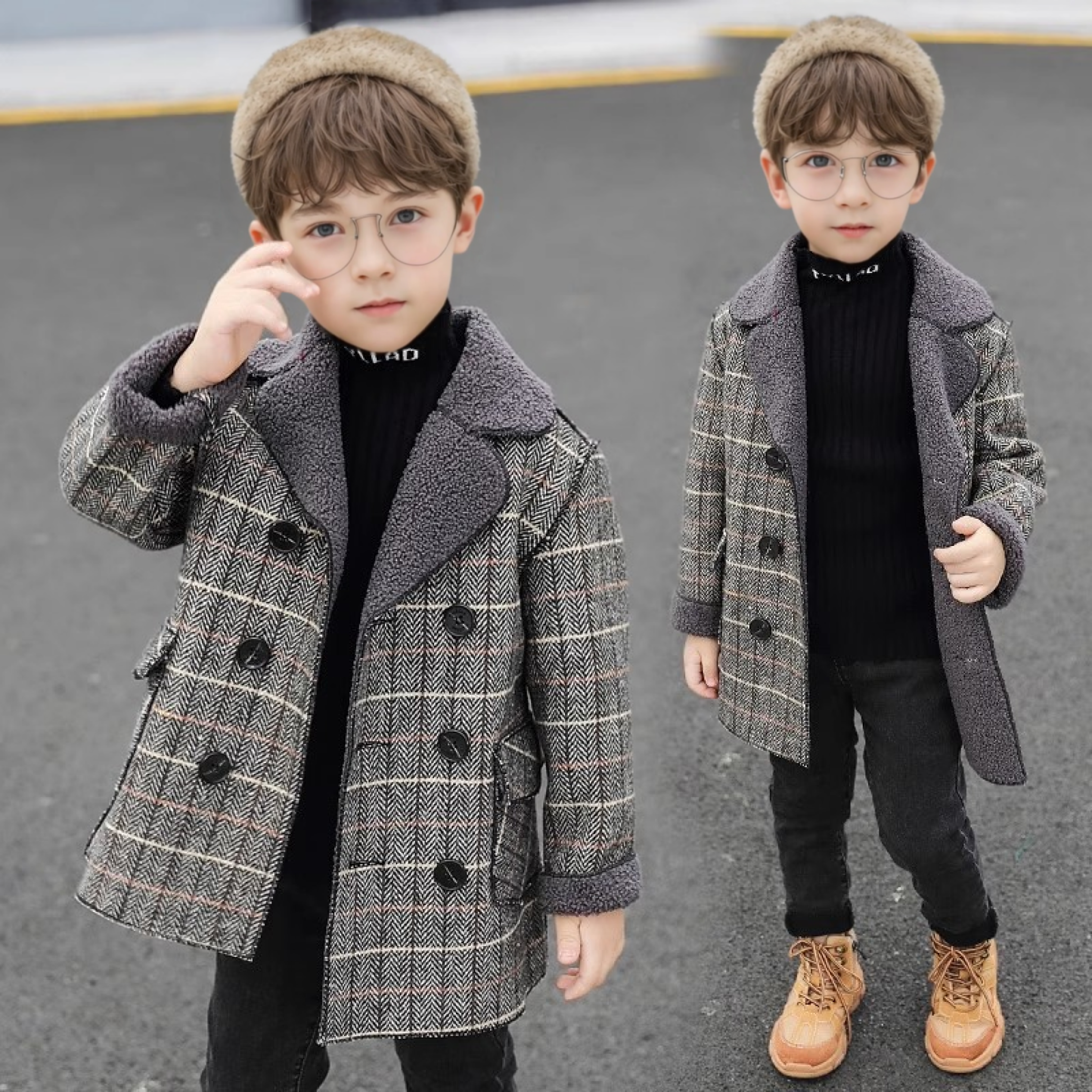 Little Boys Winter Thick Warm  - Photography Jacket ulasan dan harga