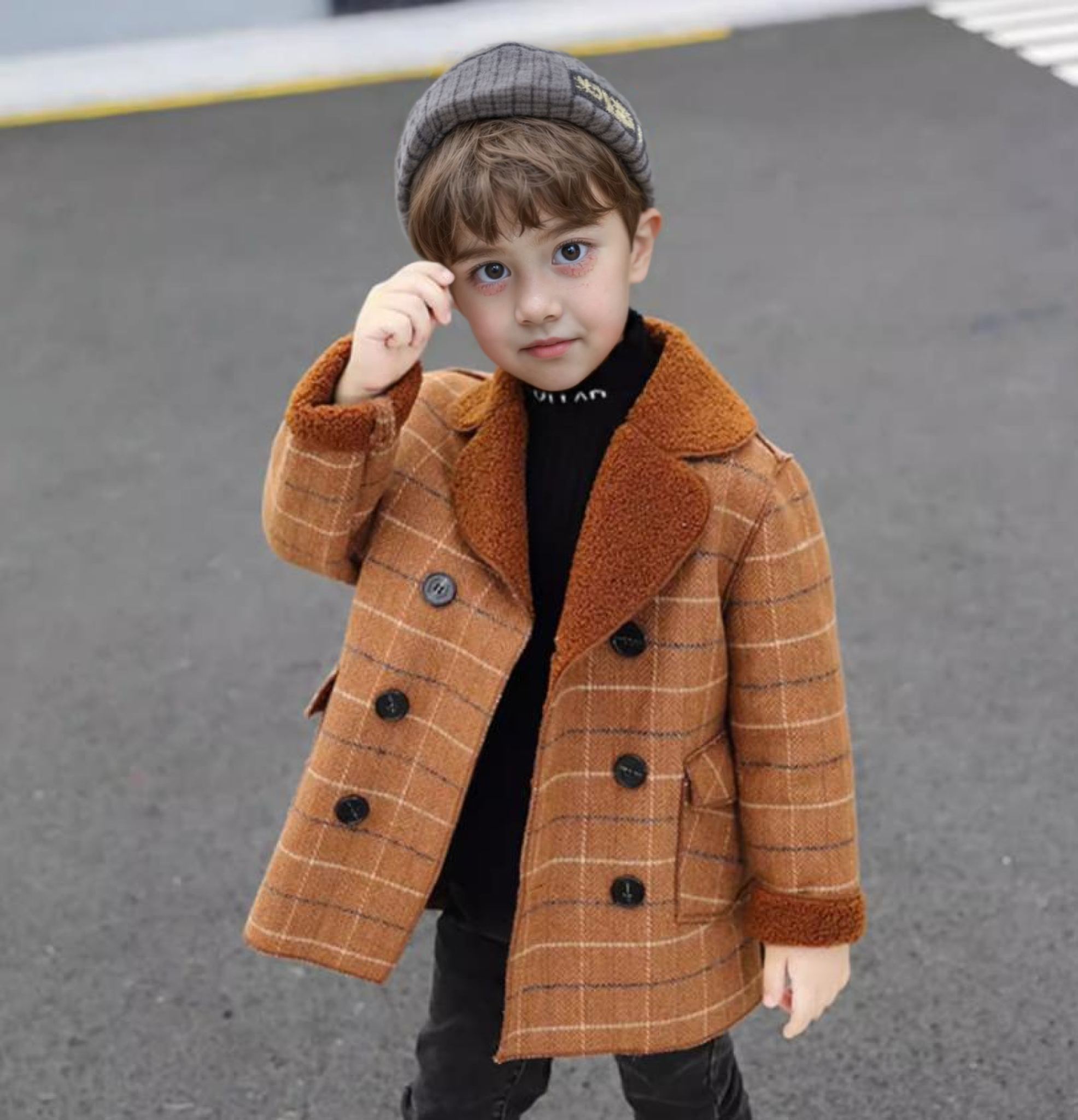 Little Boys Winter Thick Warm  - Photography Jacket ulasan dan harga