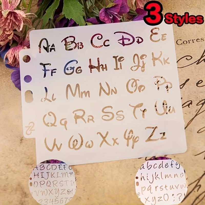 DIY Craft Alphabet Letter Sten - Photography Font ulasan dan harga