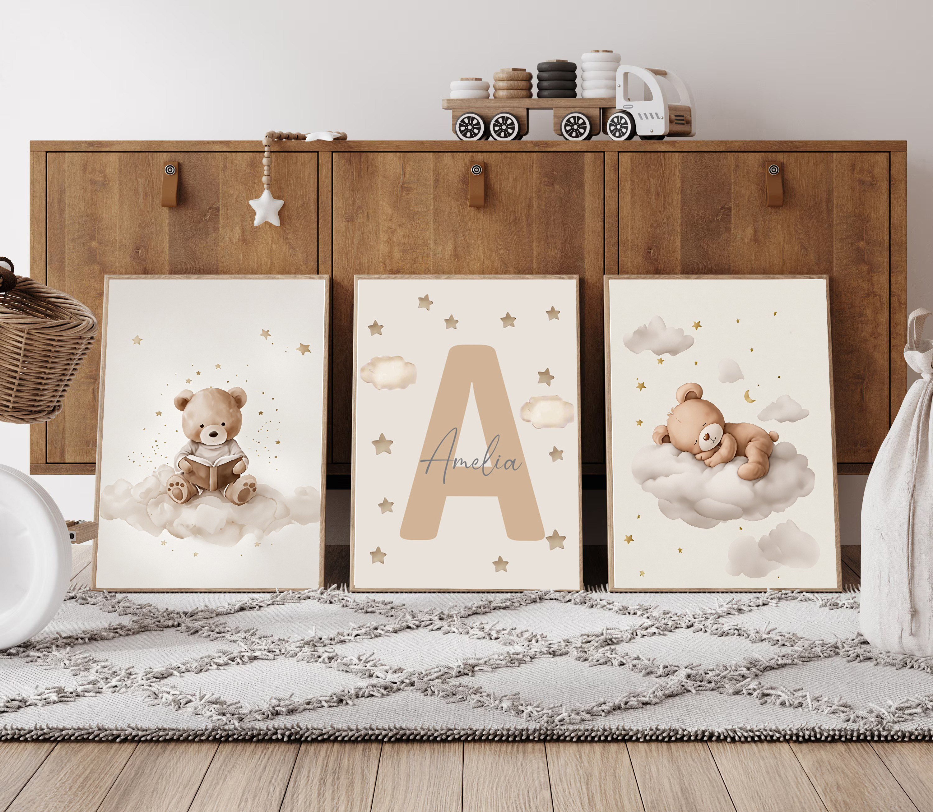 3pcs/set Bohemian Teddy Bear A - Photography Interior ulasan dan harga