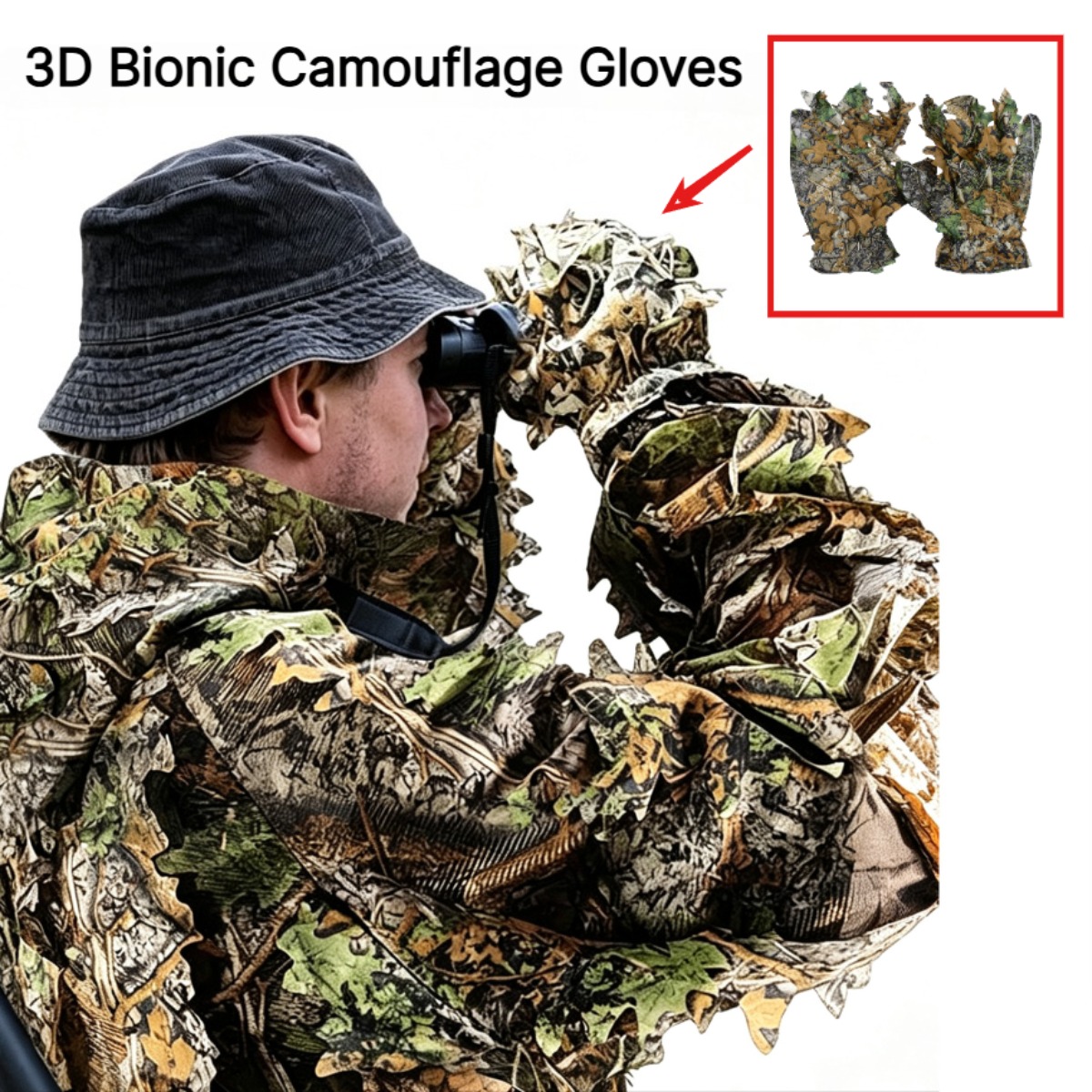 3D Camouflage Leaf Hunting Glo - Photography Training ulasan dan harga